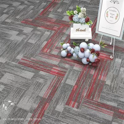 Tuiles de moquette en nylon avec support en PVC